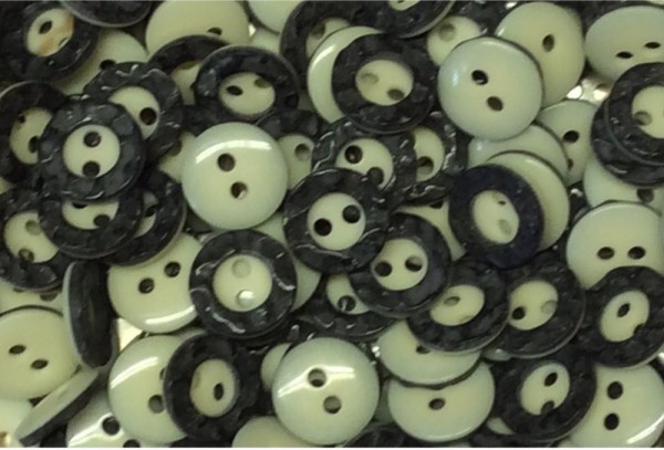 Trachtenknopf Horn Optik 10 mm