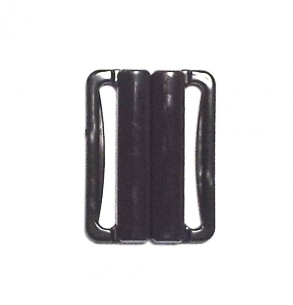 Bikiniverschluß Schwarz 30 mm Stegbreite