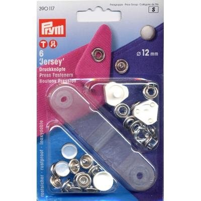 Prym 390117 Nähfrei-Druckknopf Jersey Perlkappe 12 mm