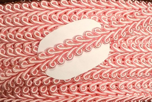 Posamentenborte 10 mm rosa