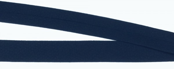 Jersey Einfassband Sweat elastisch marine 20 mm vorgefalzt