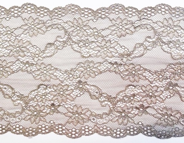 Dessousspitze elastisch 170 mm dunkles beige