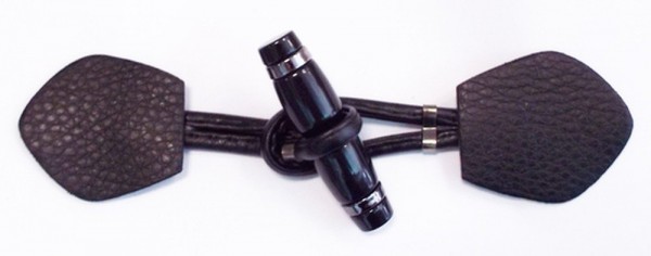 Knebelverschluß schwarz