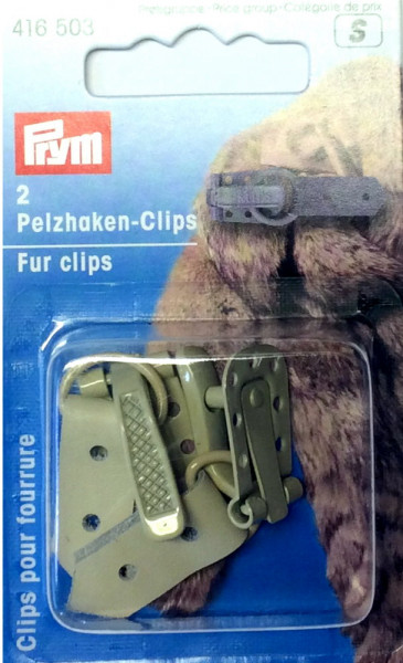 Prym 416503 Pelzhaken-Clips beige