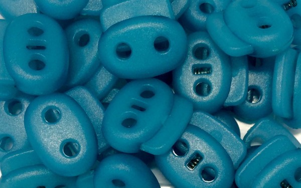 Kordelstopper türkis 2-Loch