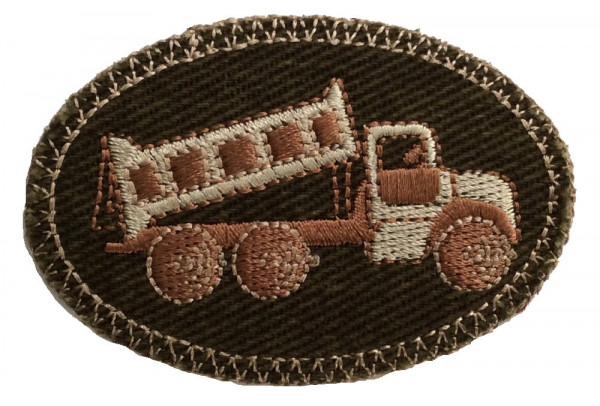 Applikation Auto 70 x 45 mm aufbügelbar