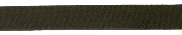 Baumwollband 15 mm oliv 100% Baumwolle