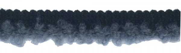 1,45 m Borte/Paspel 15 mm grau/schwarz