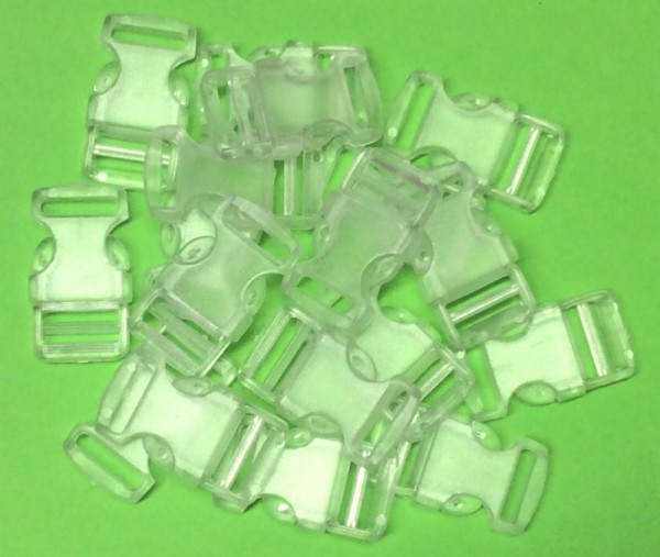 Steckschnalle transparent Steg 10 mm