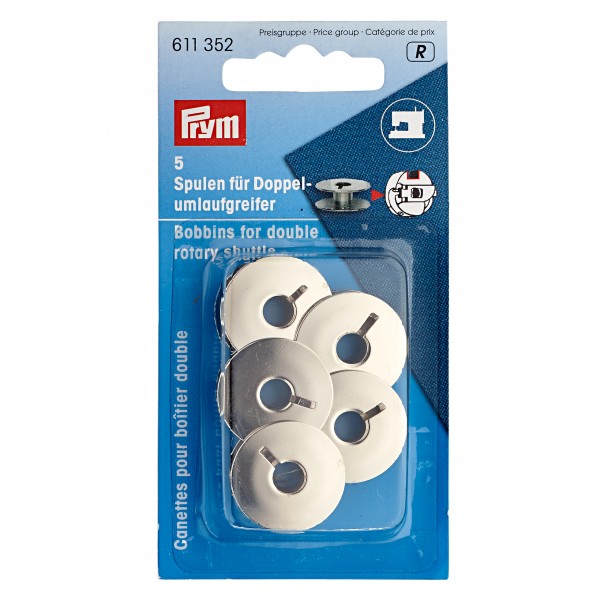 Prym 611352 Nähmaschinenspulen Stahl Doppelumlaufgreifer 21,9mm
