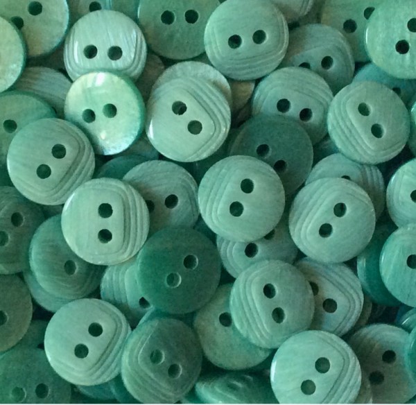 Blusenknopf türkis 11 mm