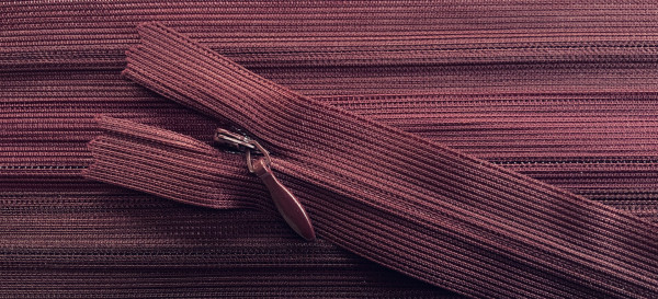 RV rot bordeaux, 018 cm Kunststoff nahtverdeckt