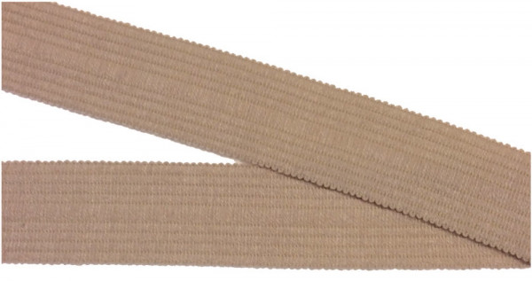 3,70 m Wolltresse Einfaßband beige 35 mm