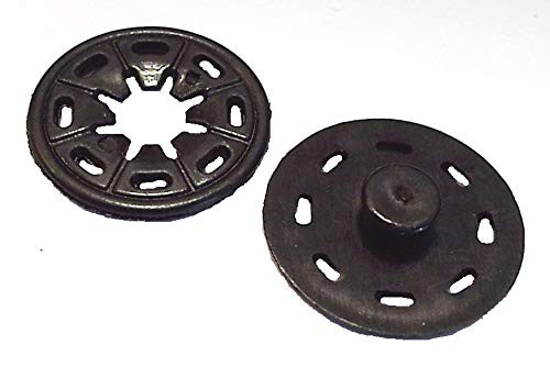 Annäh-Druckknopf Kunststoff 25 mm schwarz