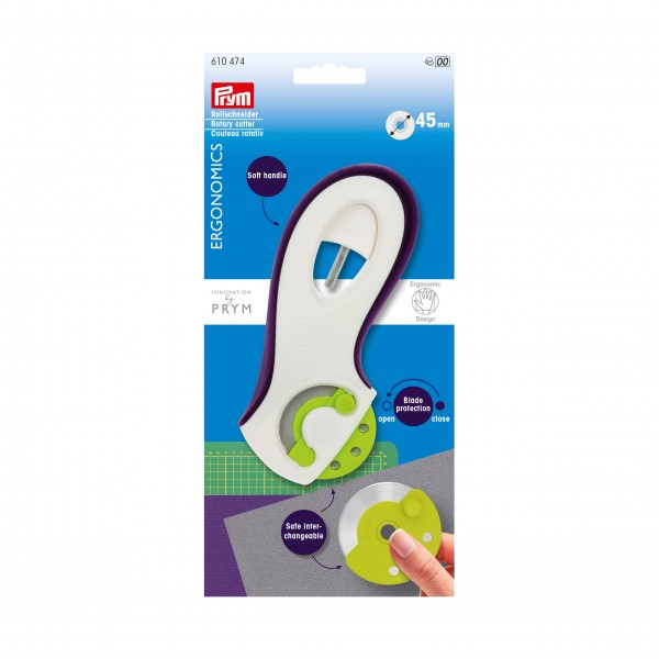 Prym 610474 Rollschneider, prym.ergonomics, 45mm
