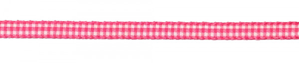 Vichy-Karoband 6 mm pink/weiß