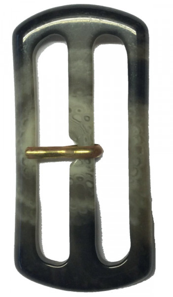 Gürtelschließe Stegbreite 25 mm grau meliert