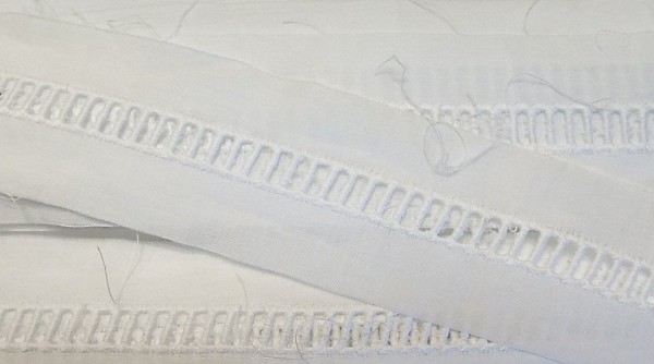 Baumwollspitze 35 mm weiß