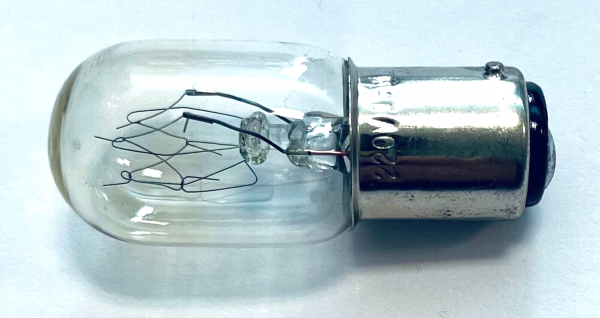 Ersatzlampe für Nähmaschinen, Bajonettverschluß