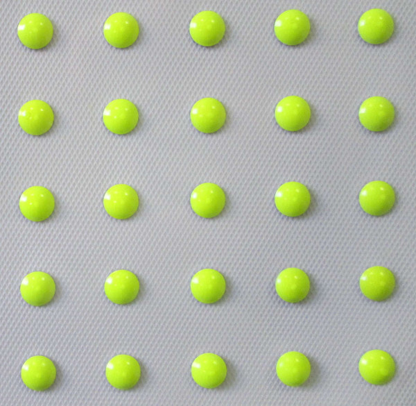 25 Dekopunkte neon gelb