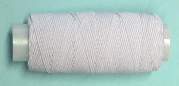 30 m elastischer Nähfaden 0,5 mm weiß
