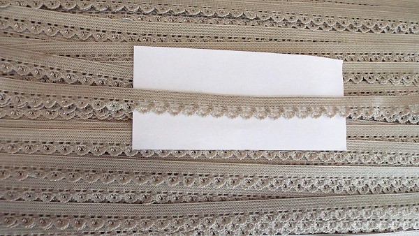 Wäschespitze elastisch 10 mm kitt