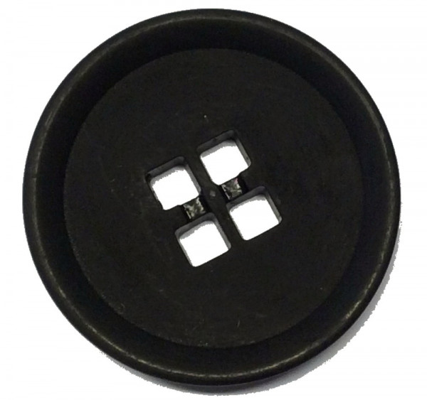 Knopf 38 mm schwarz