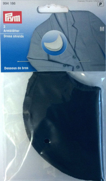 Prym 994186 Armblätter M schwarz