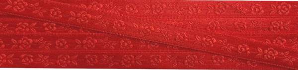 Satinband 9 mm rot Rosen