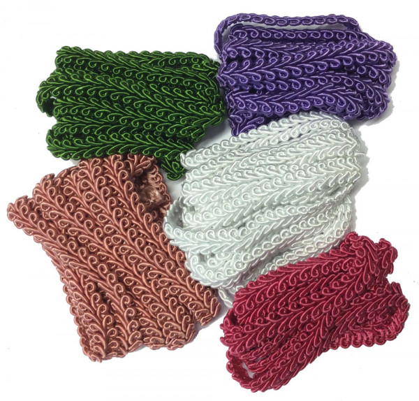 Bastelsortiment Posamentenborte 10m verschiedene Farben