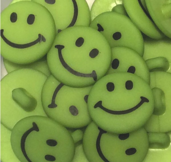 Knopf Smile 18 mm apfelgrün