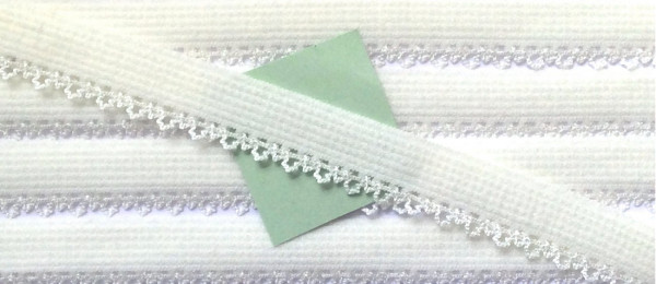 3 m Wäschespitze elastisch 12 mm creme/ivory