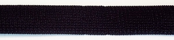 Haftverschluß elastisch Flauschband 20 mm schwarz