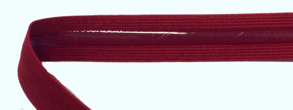 Gummiband 17 mm dunkelrot mit Silikonbeschichtung