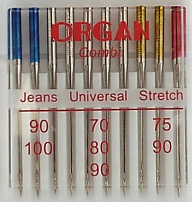 Nähmaschinennadeln Combibox Jeans Stretch 130/705