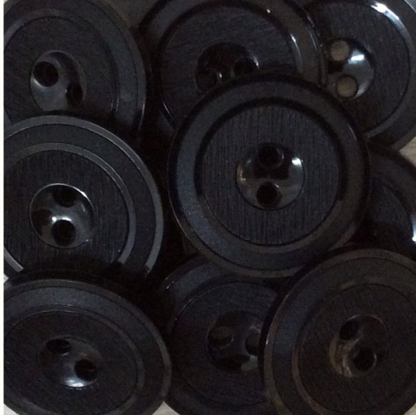 Knopf 15 mm schwarz