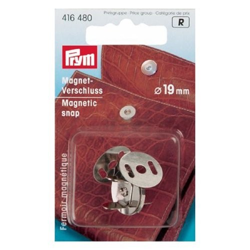 Prym 416480 Magnet-Verschluß 19 mm silberfarbig