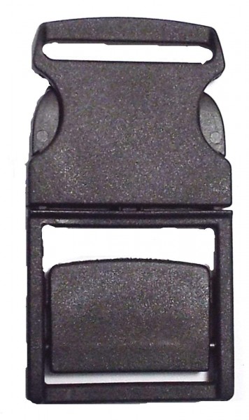 Steckschnalle schwarz Steg 35 mm