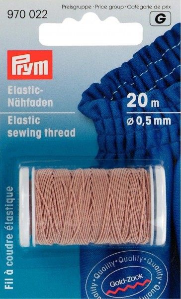 Prym 970022 Elastic-Nähfaden 0,5 mm sand