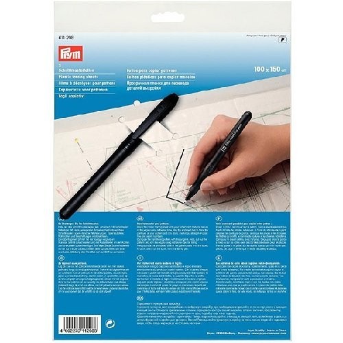 Prym 611298 Schnittmusterfolien, mit Stift