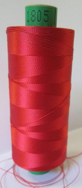 Maschinenstickgarn 1000 m rot col. 1805, ISAFIL 40er