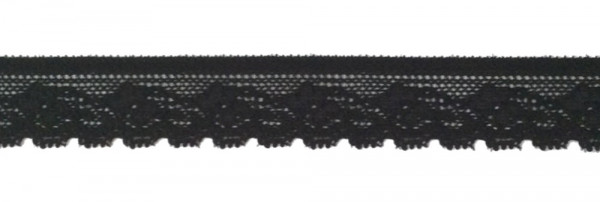 Wäschespitze elastisch 024 mm schwarz