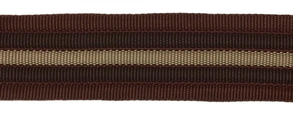 Gurtband 38mm braun/beige