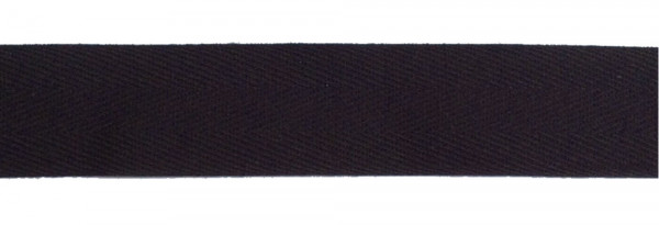Baumwollband 25 mm schwarz 100% Baumwolle