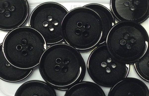 Anzugknopf 20 mm schwarz