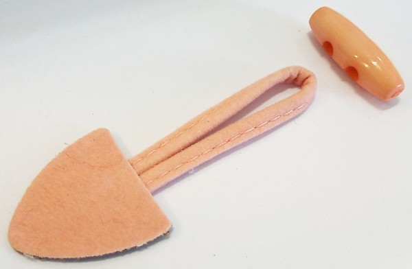 Knebelverschluß apricot 90 mm