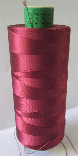 Maschinenstickgarn 1000 m bordeaux col. 2332, ISAFIL 40er