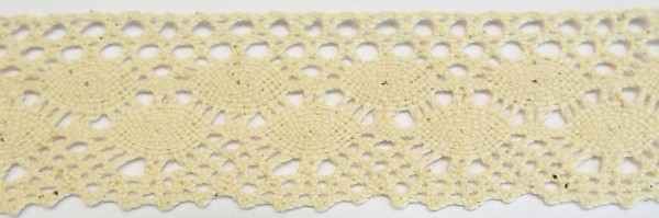 Klöppelspitze 40 mm natur