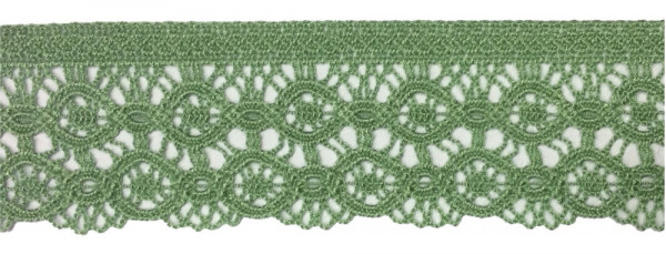 Klöppelspitze 55 mm mintgrün