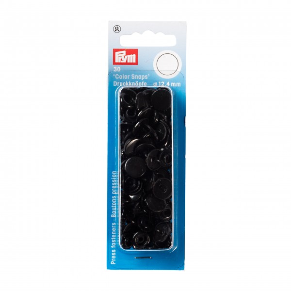 Prym 393105 Nähfrei-Druckknopf Color Snaps 12,4 mm schwarz